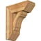 Ekena Millwork Olympic Slat Rough Sawn Bracket w/ Offset Brace, Western Red Cedar, 8"W x 20"D x 24"H BKT0806X20X24OLY06RWR - alternate 1